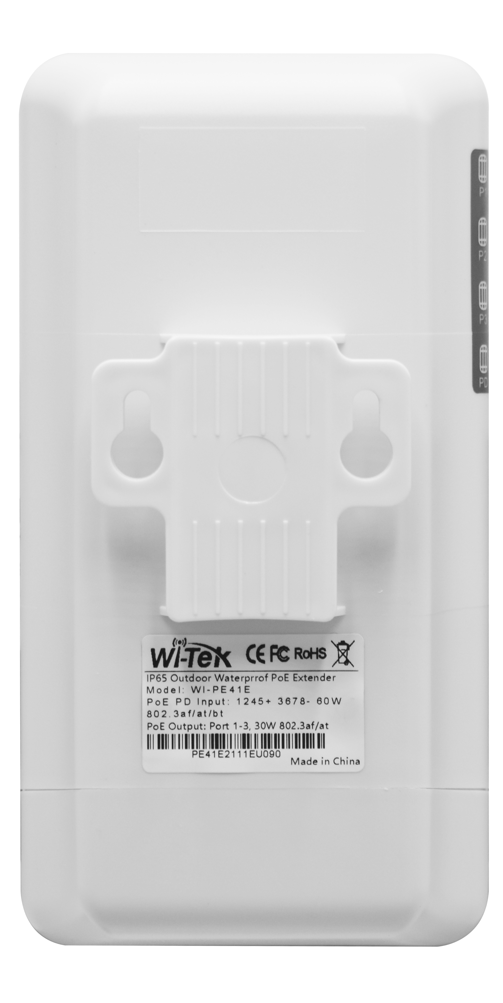 Wi-Tek 3FE PoE Output+1FE PoE Input Outdoor 100Mbps PoE Extender