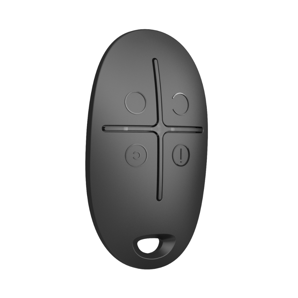 SpaceControl, Two-way wireless key fob with panic button Black