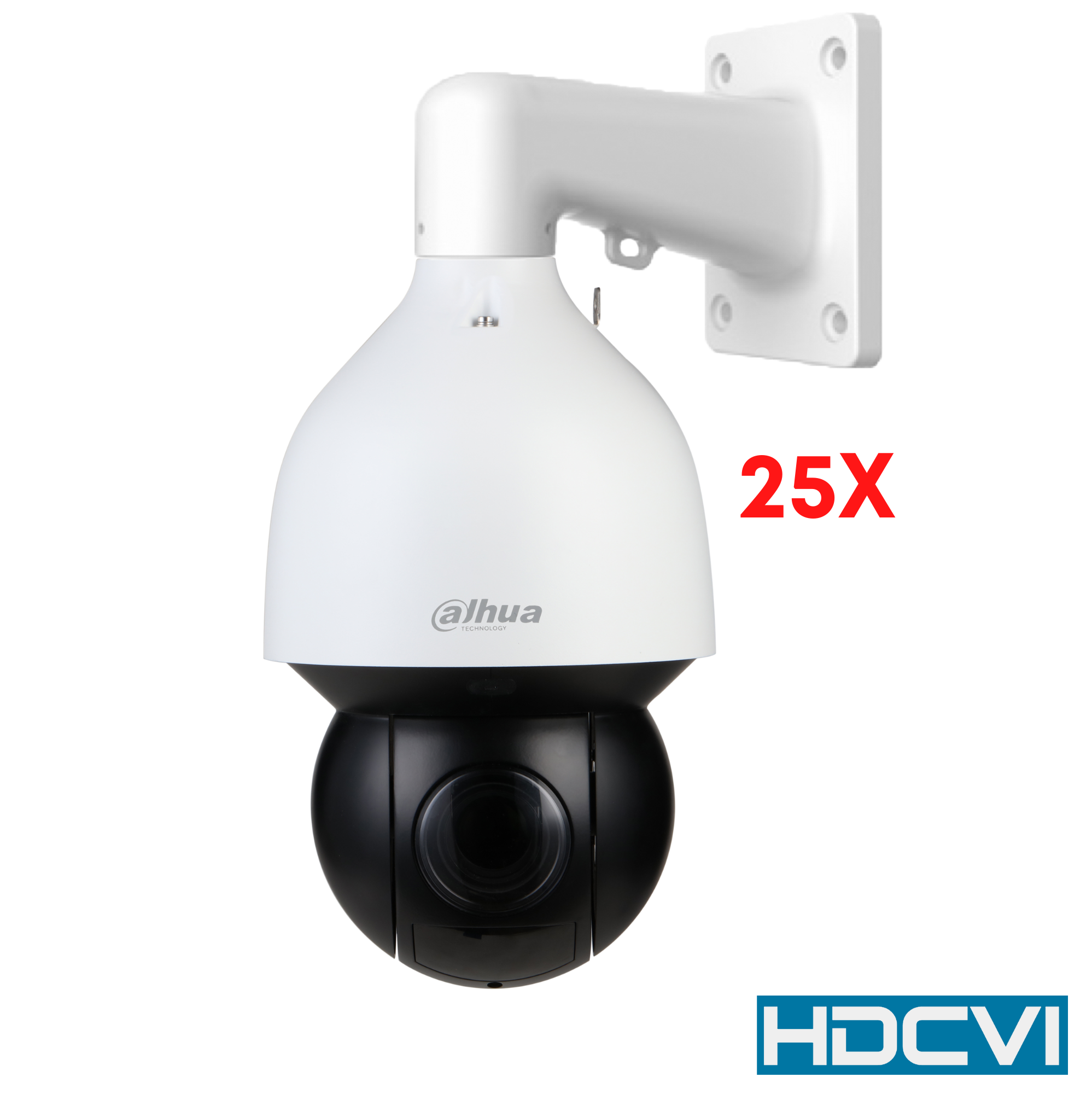 Dahua 2MP Starlight PTZ HDCVI 25X Optical,WDR,ICR,Motorised 4.8~120mm,IR 100m, DC12V,IP66, wall mount bracket included