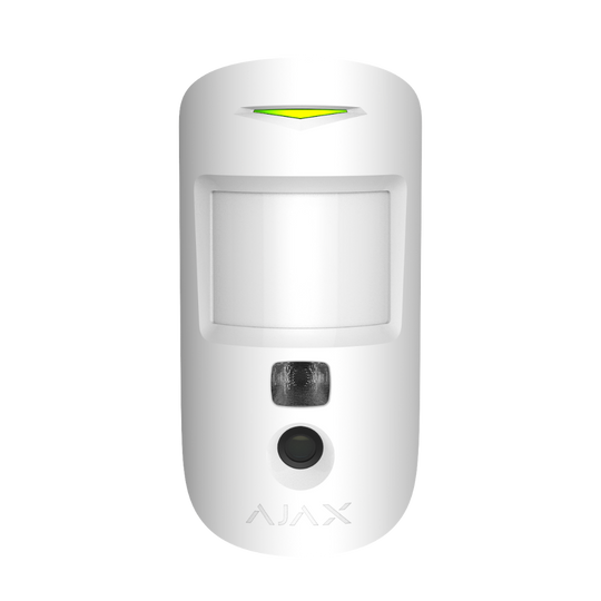 MotionCam, Wireless motion detector with visual alarm verification and pet immunity White.