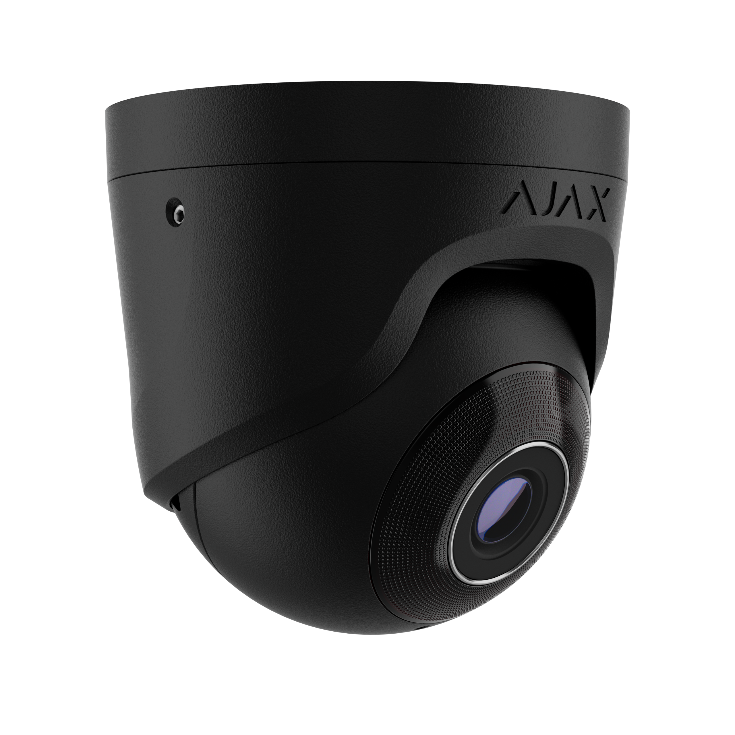 AJAX 5MP Turret Black Wired security IP camera, up to 2880x1620px resolution, 100-110 degree viewing angle, 2.8mm, 25FPS, JetSparrow Video protocol, microSD, H.264, H.265, HDR, WDR, up to 100 Mbps, up to 35m IR, PoE, 12V1A, IP65