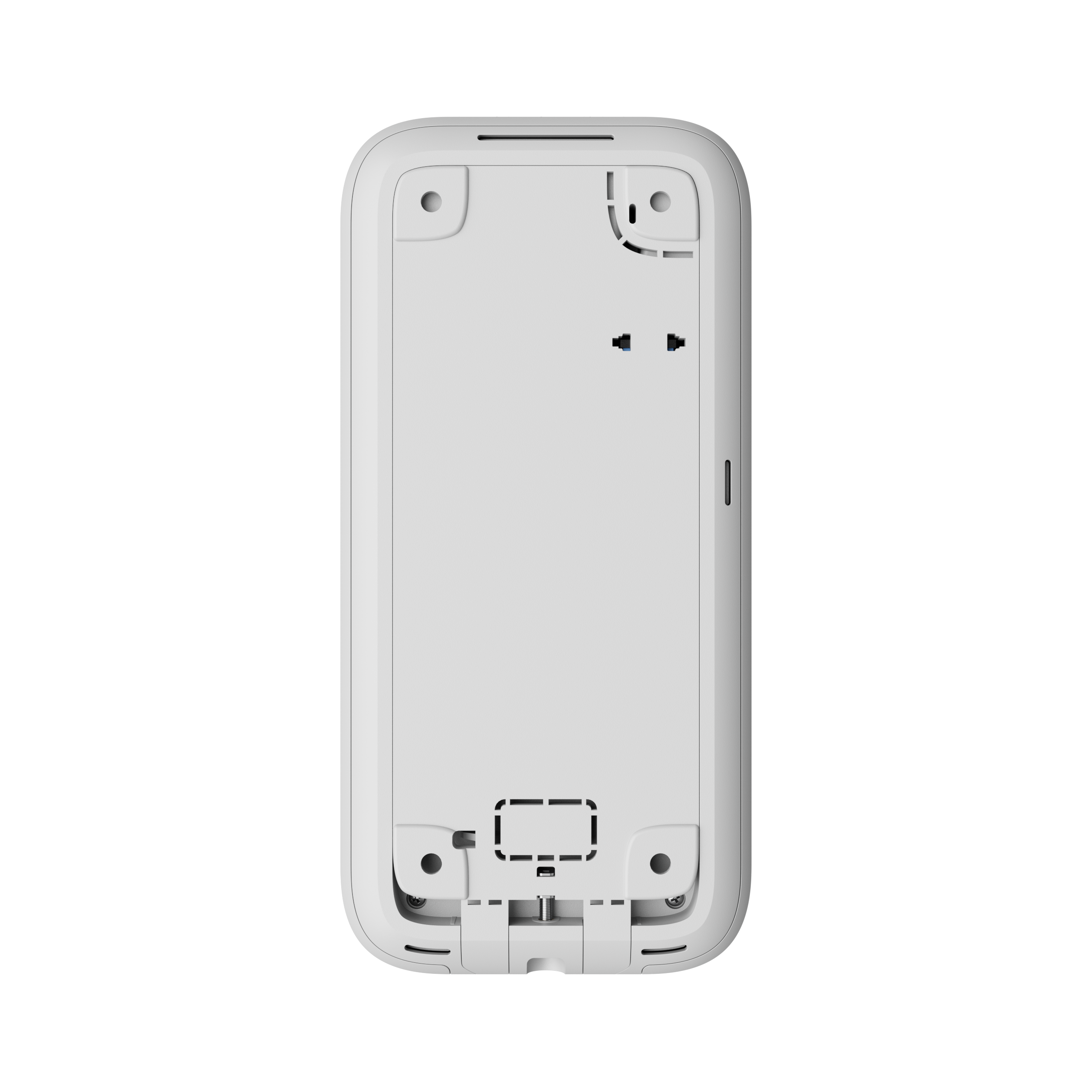 White wireless keypad with touch screen to control an Ajax system