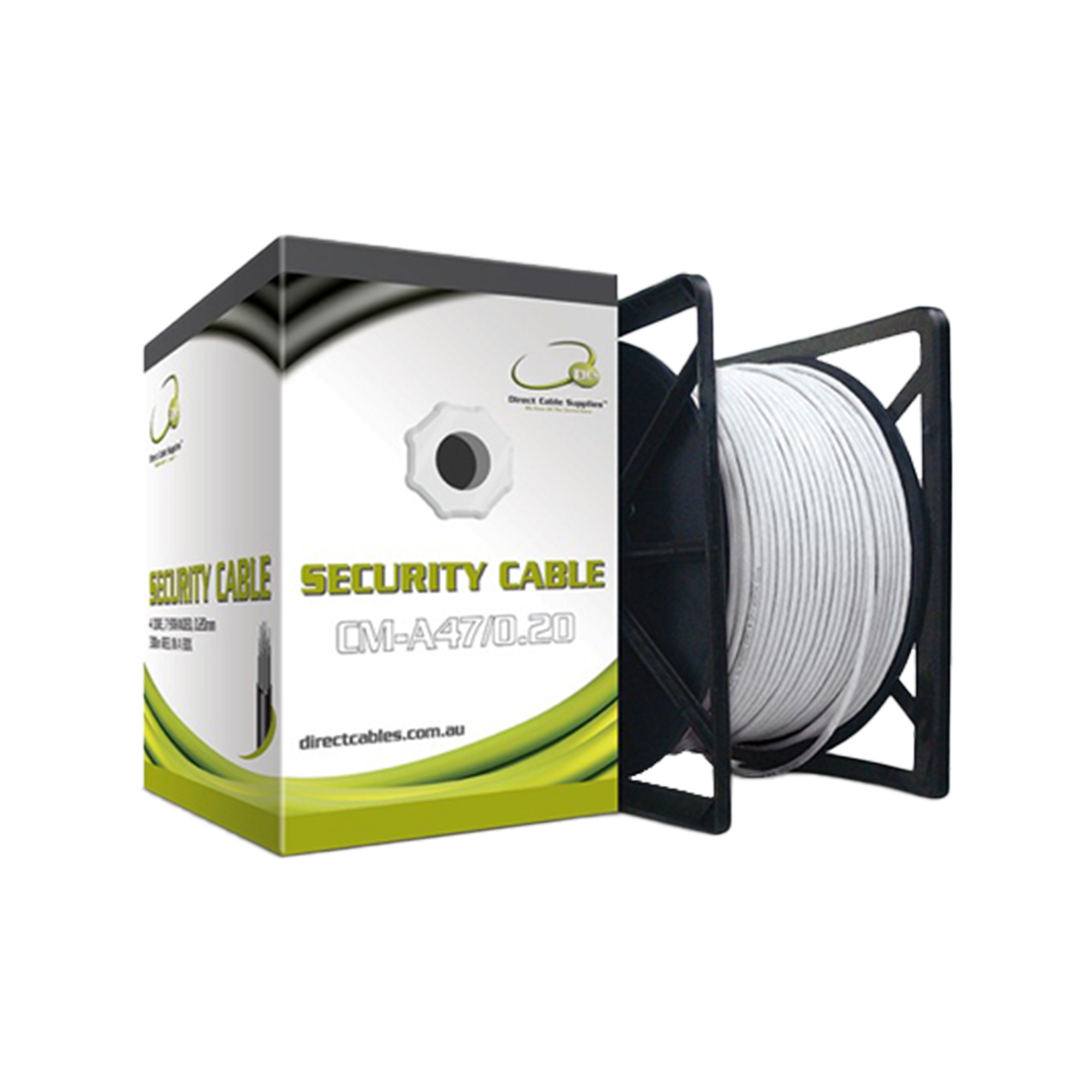 4 Core Security Cable 7/0.20mm (White)