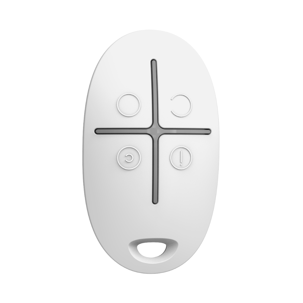 SpaceControl, Two-way wireless key fob with panic button White.