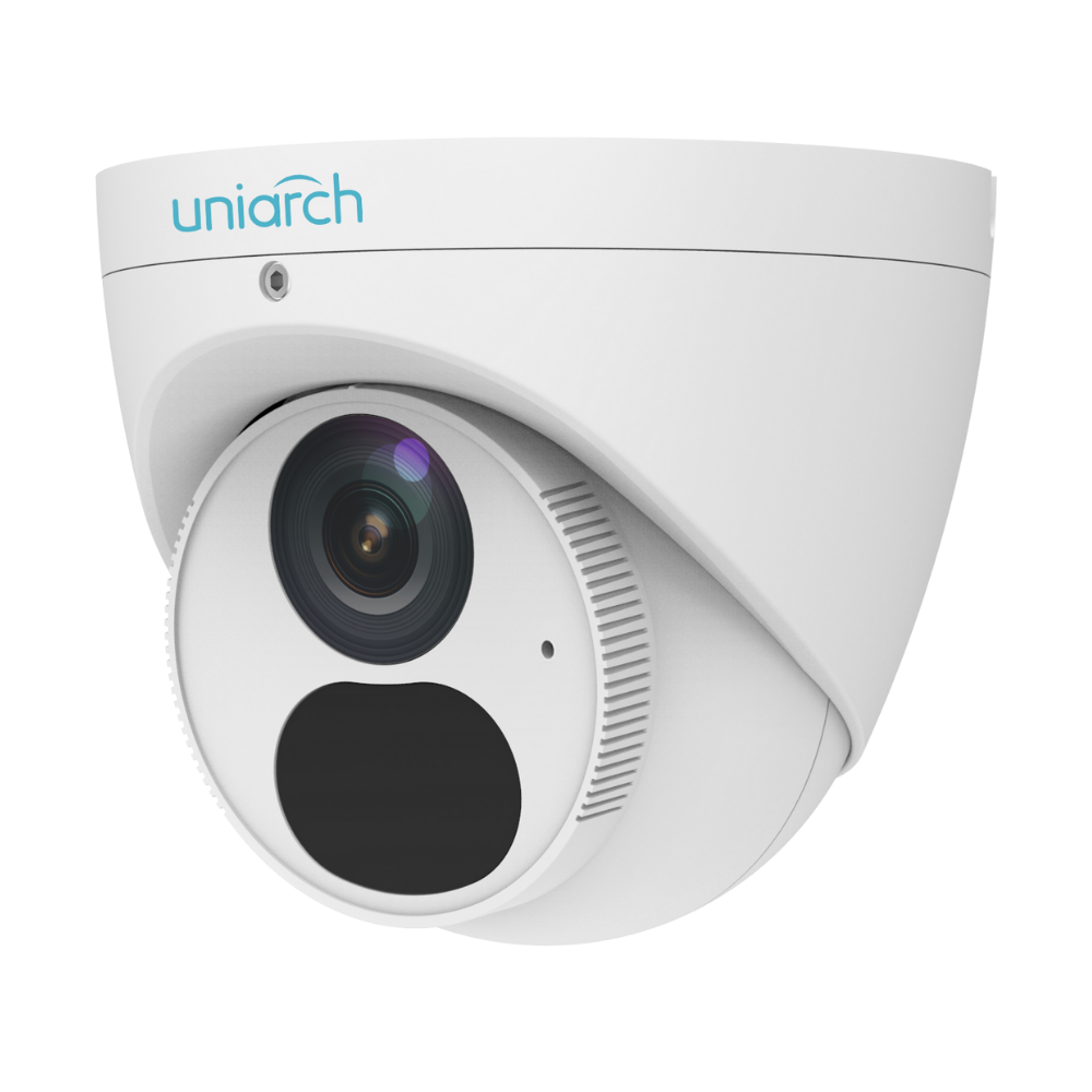 Uniarch 6MP Starlight Fixed Turret Network Camera, Min. illumination 0.003lux, Intrusion Detection (Based on Human), powered by StarLight technology, 2.8mm fixed lens, 30M IR, 120dB WDR, support 256 GB Micro SD card, Built-in-Mic, IP67