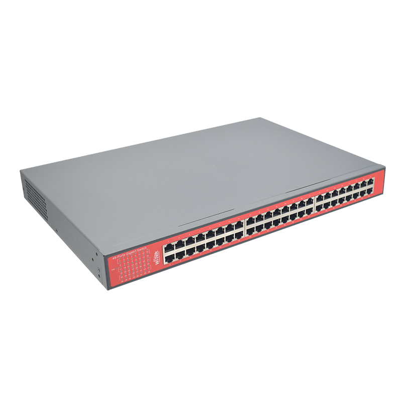 Wi-Tek 48GE Full Giga 802.3af/at PoE Switch with 48Port PoE