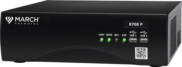 8708 P - 8 port POE module supporting up to 8 channels of IP. Recorder comes complete with all I/O and 2x6TB (12TB) of storage.