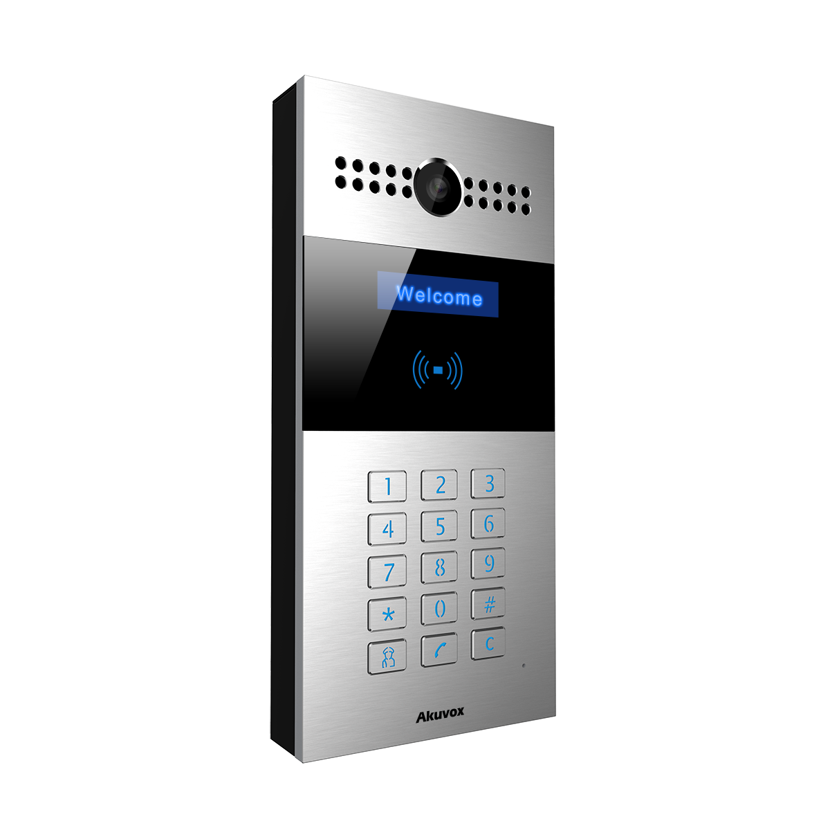 SIP video door phone, numeric keypad, used in apartment buildings, Extra installation bracket required