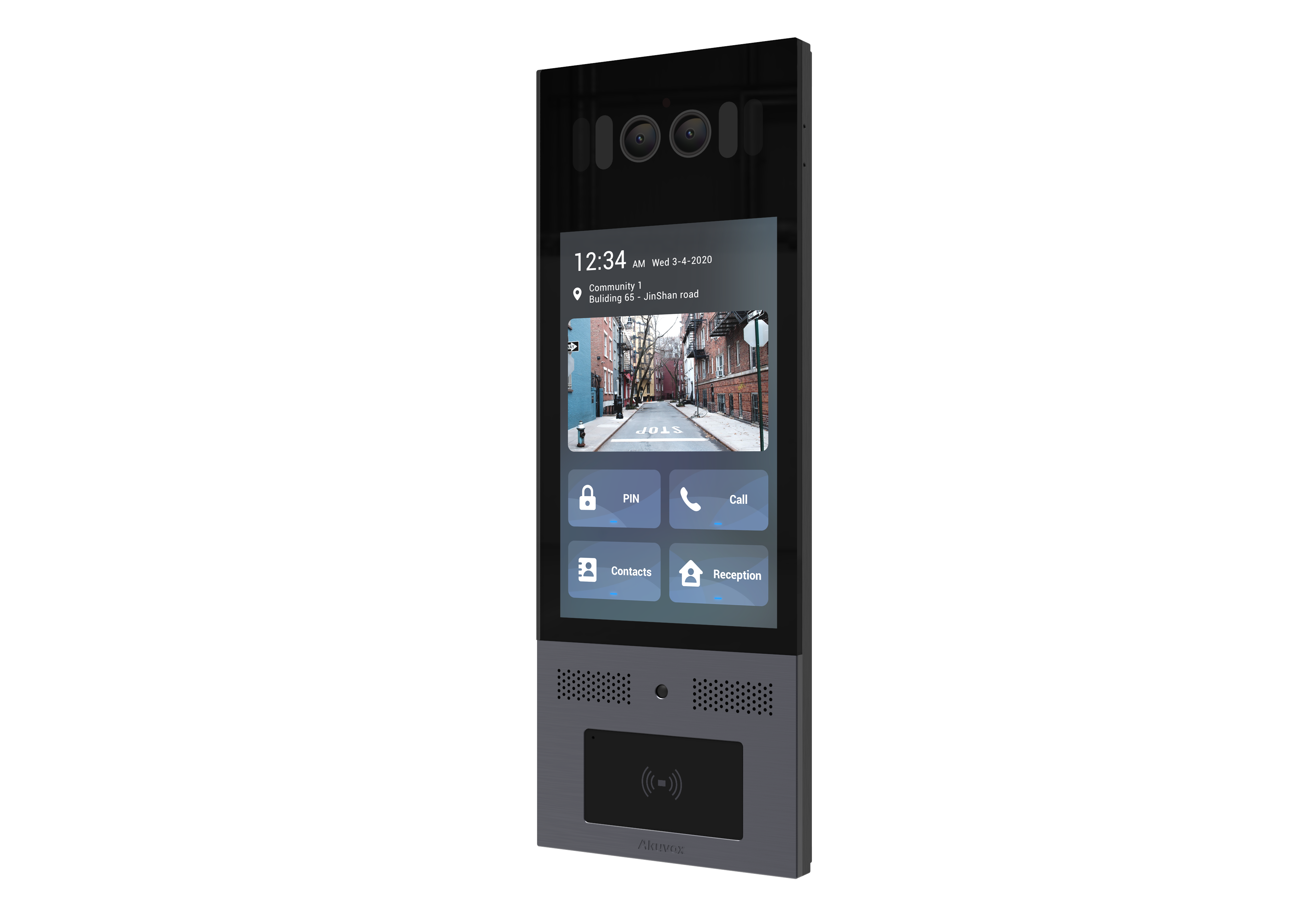 Video door phone, luxury market with a high-end design, smart Android Door Phone combines style, the latest technologies, and built-to-last materials, Extra installation bracket required