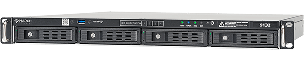 NVR 9132 G1 HDD 4X12TB 9132 - All IP NVR supporting up to 32 camera channels. 200Mb/s recording rate, 4x12TB (48TB) of internal storage.