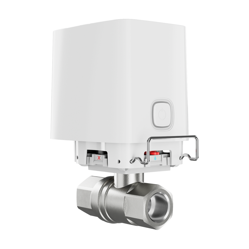 WaterStop Wireless remotely controlled water shutoff valve (ISO 5211 standard) 3/4'' (DN20) White