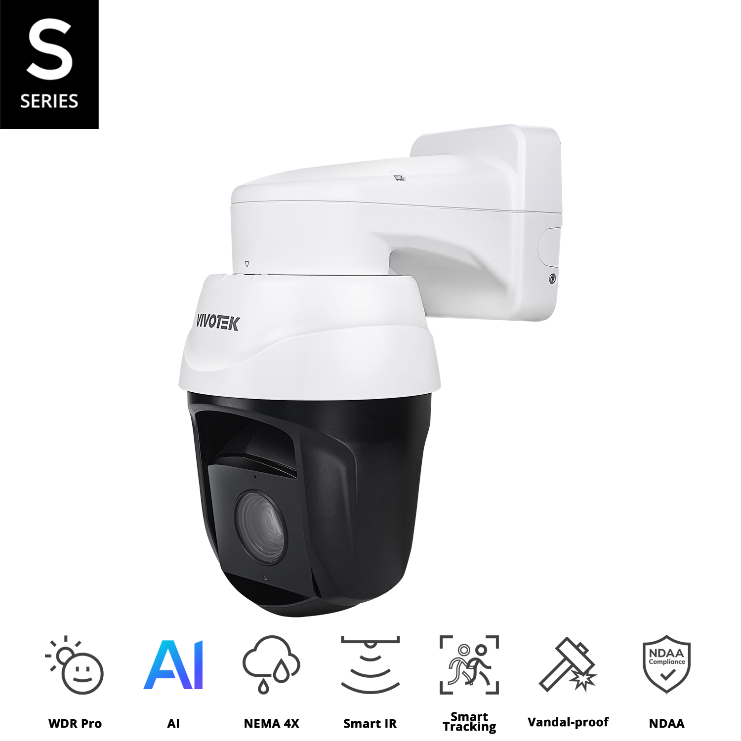 IR Speed Dome, 8M 30fps, H.265, 32x Optical Zoom, IR 250M, WDR Pro, 3DNR,  PoE/DC48V/AC24V, I/O*2/1, Two way audio, Micro SDXC, IP66, IK10, NEMA 4X