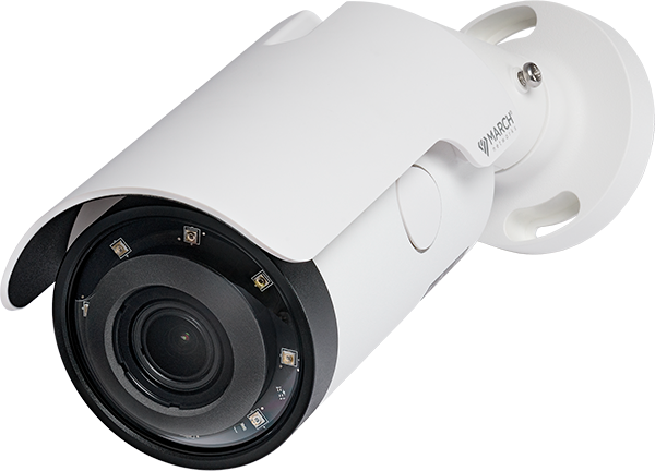 ME6 IR DuraBullet - 3.6-11mm Motorized Lens, Security Analytics, 6MP HDR, IK10, POE, 12VDC, 24VAC, LBR H.264, Alarm I/O, Audio I/O.