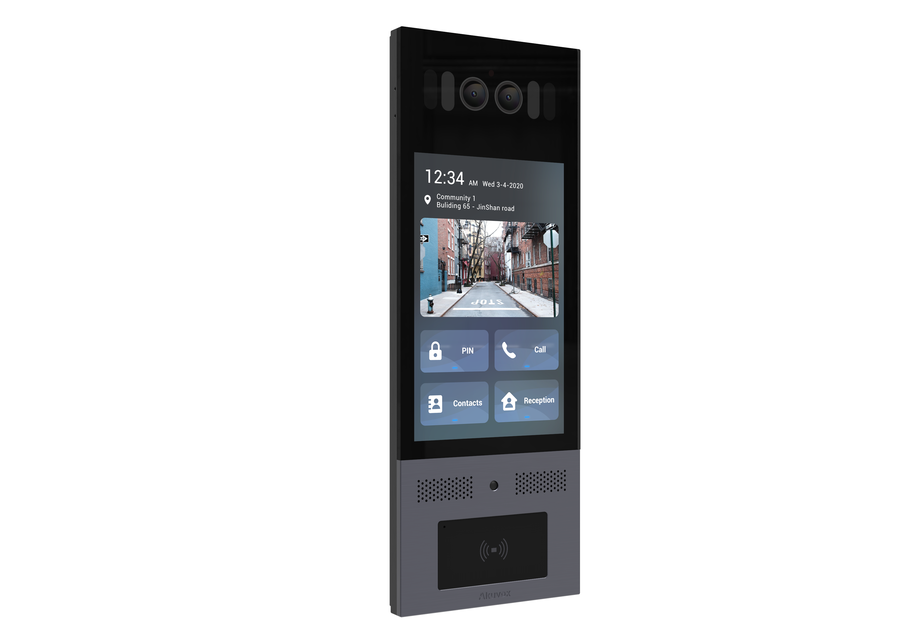 Video door phone, luxury market with a high-end design, smart Android Door Phone combines style, the latest technologies, and built-to-last materials, Extra installation bracket required