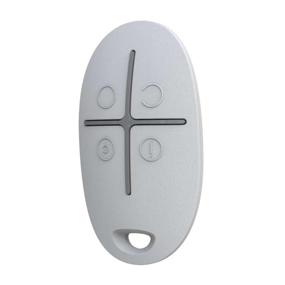 SpaceControl, Two-way wireless key fob with panic button White