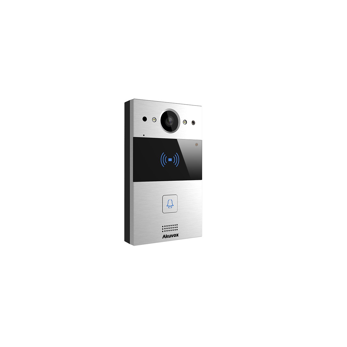 SIP video door phone, specially designed for narrow space, almost the size of an iPhone XR, On-wall (Surface mount) bracket included