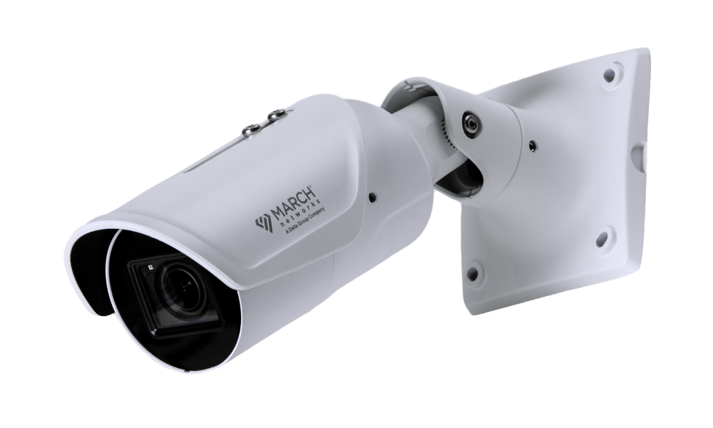 AI4 IR Bullet - 4MP, 2.7-13.5mm Motorized Lens, H.265, Security Analytics, PoE, 12VDC, 24VAC, IK10, IP66, Alarm I/O, Audio I/O.