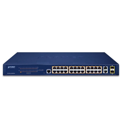 24-Port 802.3at PoE + 2-Port Gbit Ethernet Switch