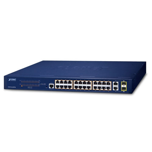 24-Port 802.3at PoE + 2-Port Gbit Ethernet Switch