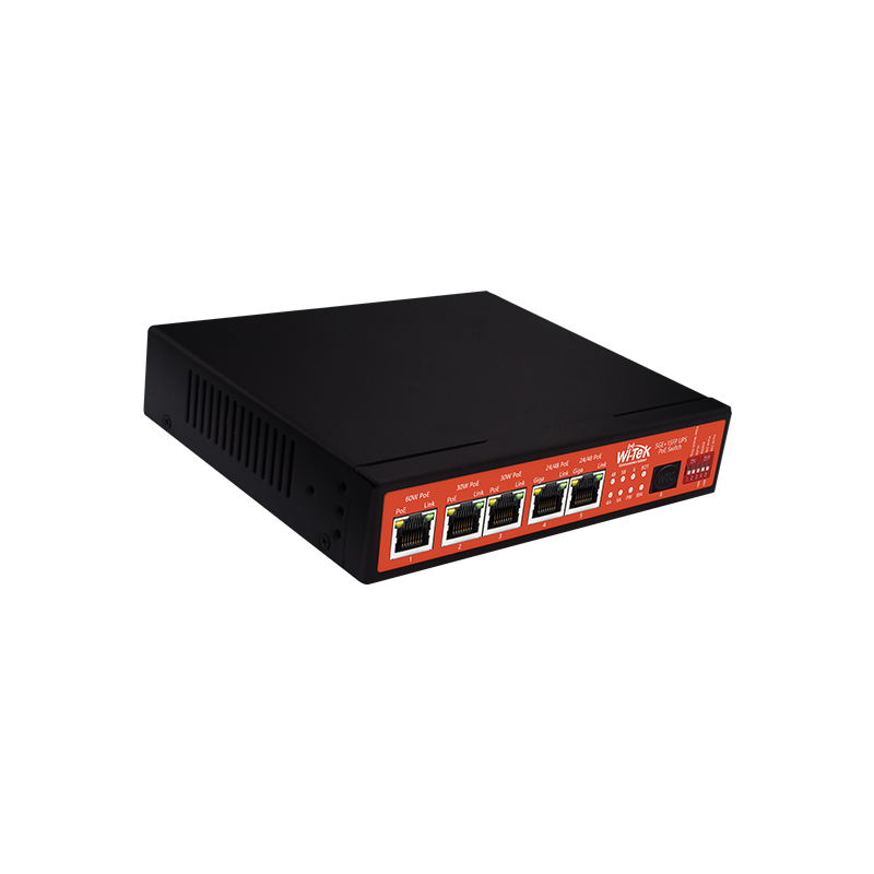 Wi-Tek 5GE+1SFP Unmanaged UPS No-break PoE Switch