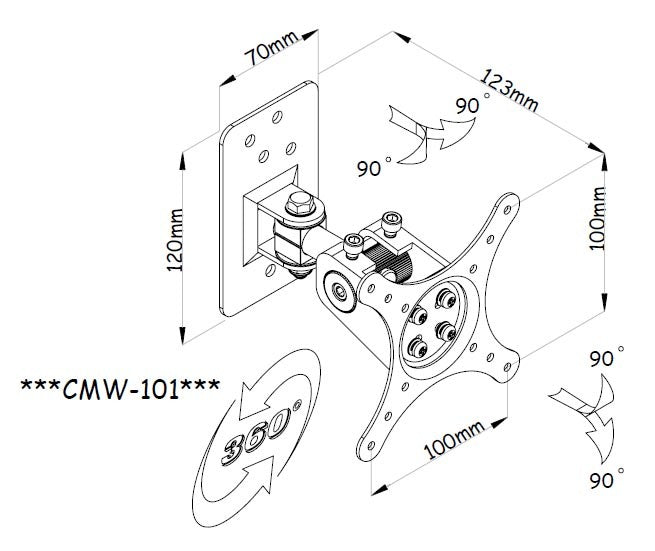 LCD Wall Mount Bracket