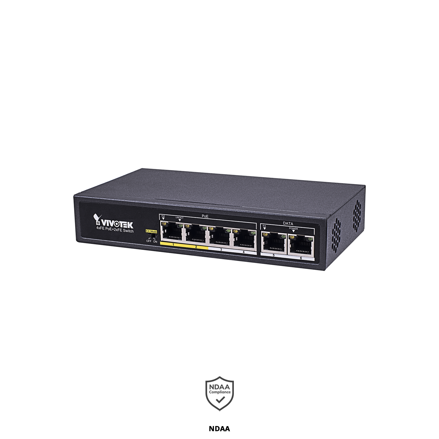 4xFE PoE + 2xFE RJ45 unmanaged switch