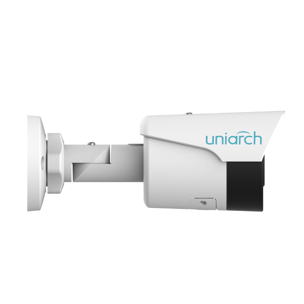 Uniarch 6MP Starlight Fixed Bullet Network Camera, Min. illumination 0.003lux, Intrusion Detection (Based on Human), powered by StarLight technology, 2.8mm fixed lens, 50M IR, 120dB WDR, support 256 GB Micro SD card, Built-in-Mic, IP67