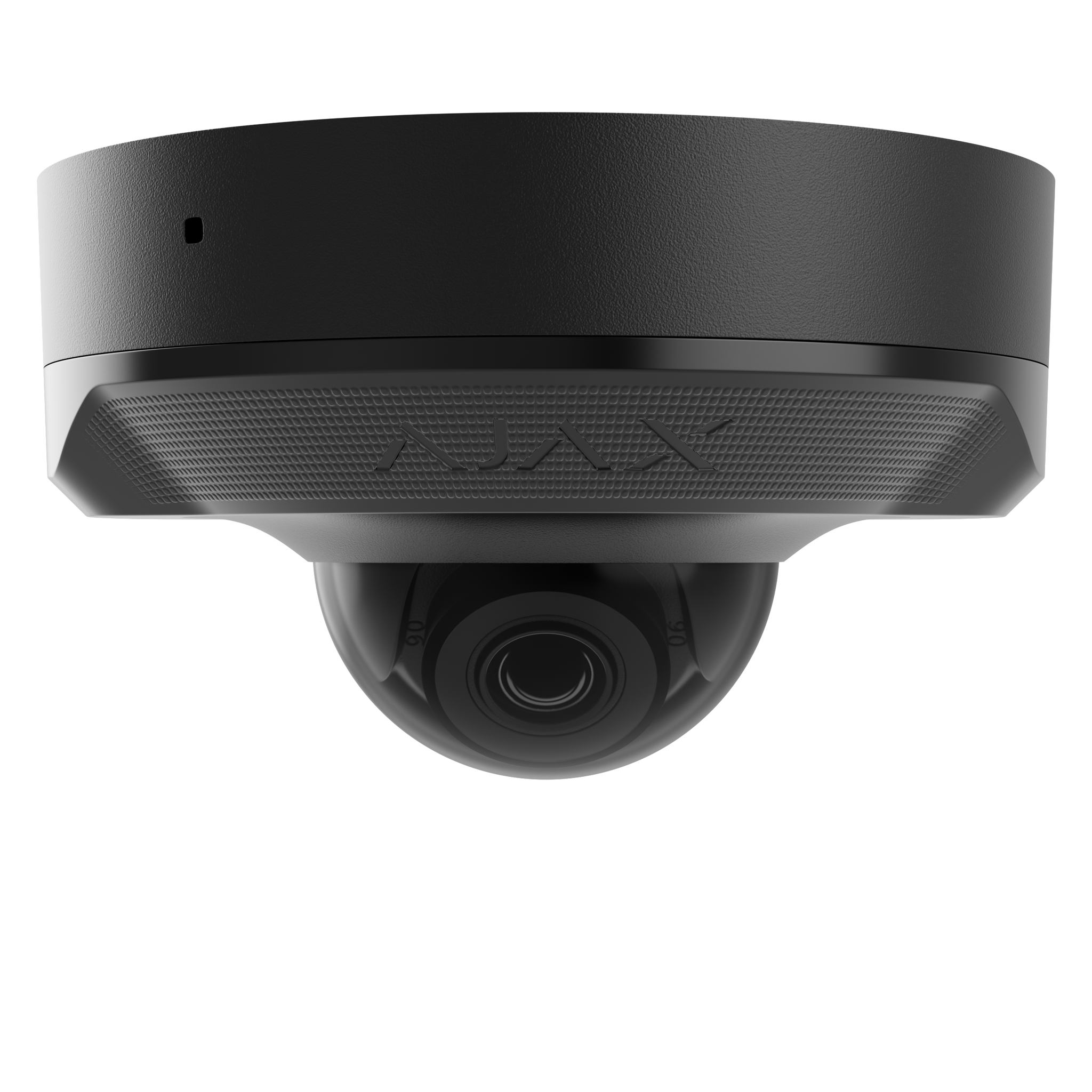 AJAX 5MP Mini Dome Black Wired security IP camera, up to 2880x1620px resolution, 100-110 degree viewing angle, 4mm, 25FPS, JetSparrow Video protocol, microSD, H.264, H.265, HDR, WDR, up to 100 Mbps, up to 35m IR, PoE, 12V1A, IP65.