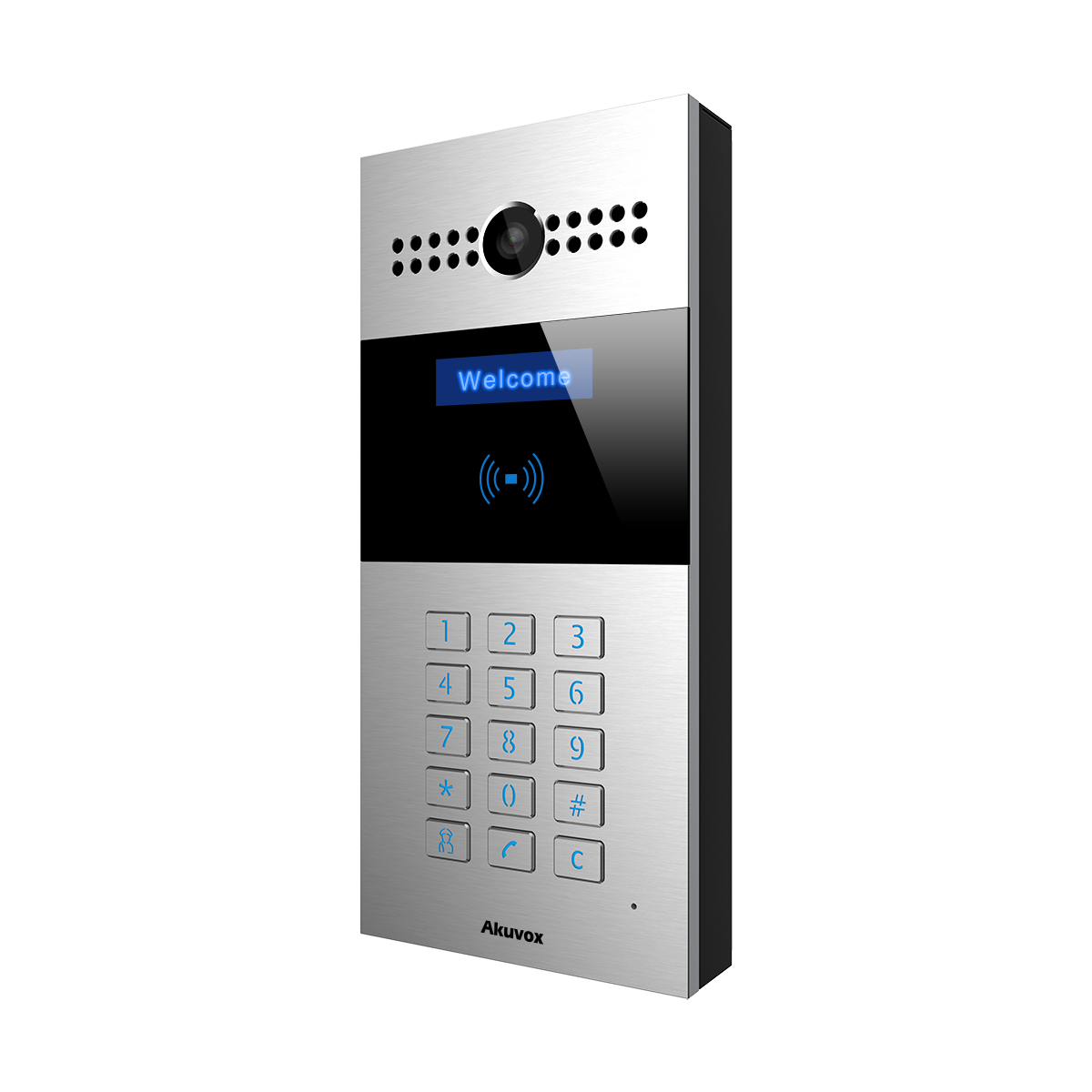 SIP video door phone, numeric keypad, used in apartment buildings, Extra installation bracket required