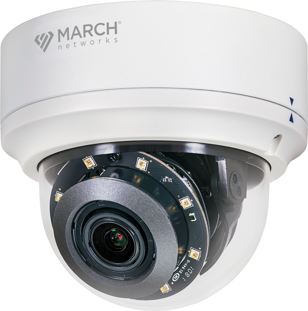 VA2 Outdoor IR Dome - 2.7-12mm Motorized Lens, 2MP HDR, 3-Axis Gimbal, POE, LBR H.264, IK10, IP66, Alarm I/O, Audio I/O.